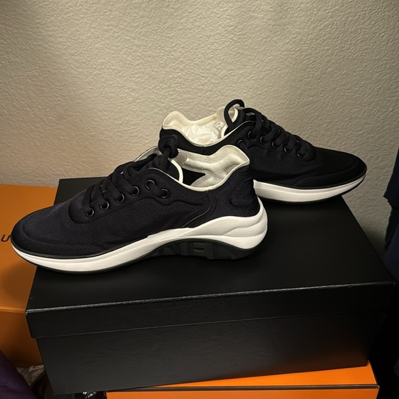 Black Chanel sneakers in size 6.5. Worn only once. Comes with receipt/dust bag - Picture 6 of 6